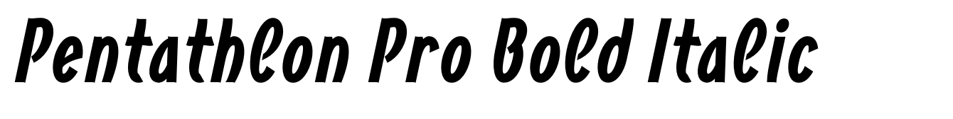 Pentathlon Pro Bold Italic